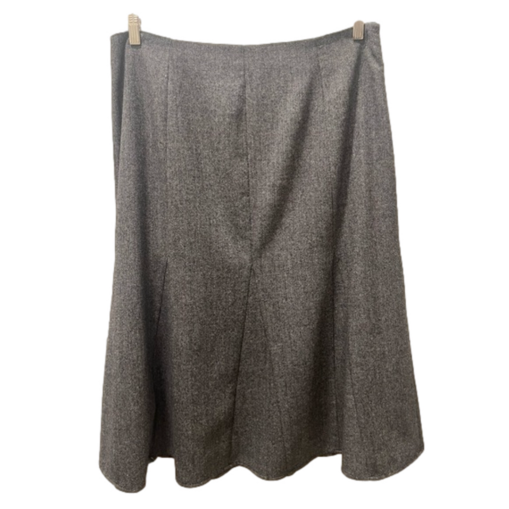 Sundance Herringbone Skirt Wool Blend Skirt Sz 16 Like New Hidden Zipper Closure